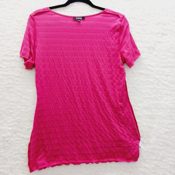 Blouse Top Size PL Rose Red Metallic Ruffle Whimsycore Dopamine Glam Y2K Fairy - Picture 9 of 12